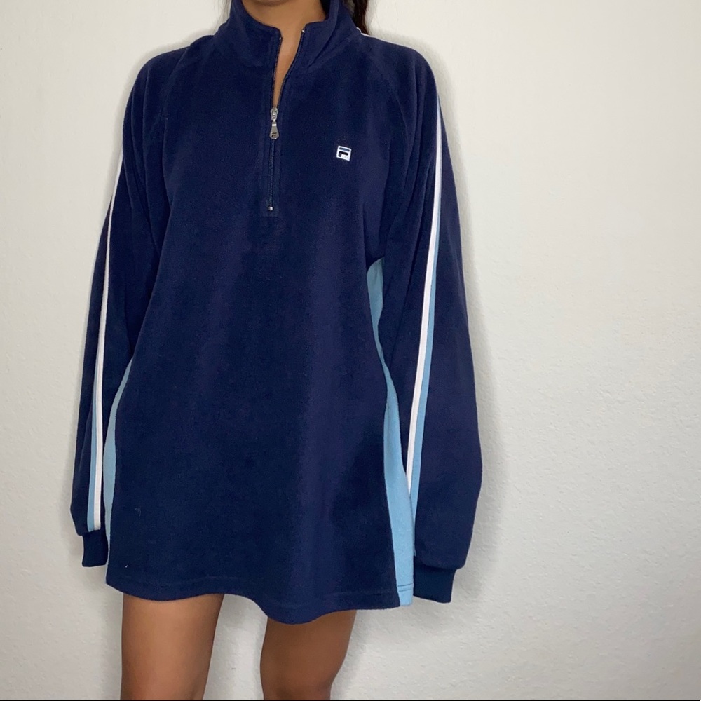 FILA men’s fleece quarter zip - Picture 3 of 10